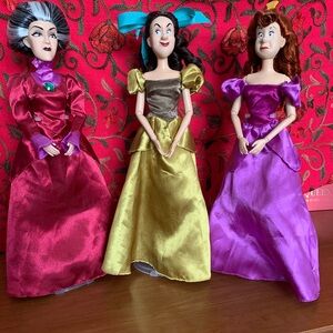Disney Villain Dolls Lady Tremaine and The Ugly Stepsisters